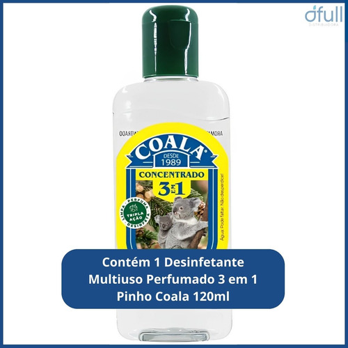 Limpador Concentrado Perfumado Pinho 3 Em 1 Coala 120ml