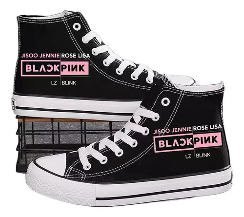 Zapatos De Lona Blackpink Zapatos Deportivos Blink De Moda