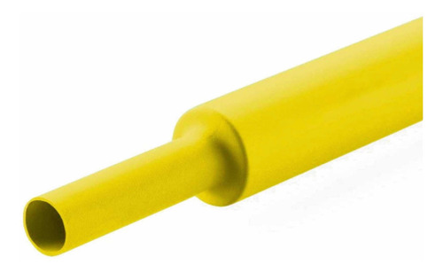 Espaguete Tubo Termo Retrátil Isolamento 9mm Amarelo 1 Metro
