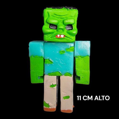Minecraft Set Figuras Creeper, Lobo 4 Pzs Articulado