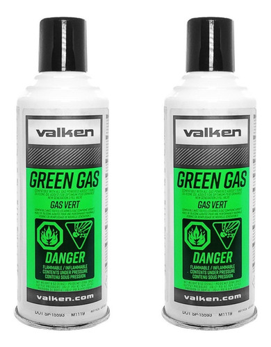 Green Gas X 2 Airsoft Marcadoras 1000 Ml Silicona Valken Usa