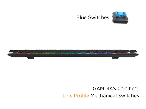 Gamdias Hermes M3 Rgb Gaming Keyboard Low Profile