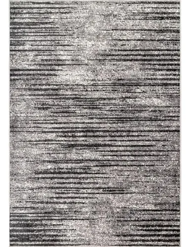 Alfombra Cuadrada Gris 6' Nuloom Elsa Moderna Y Desgastada