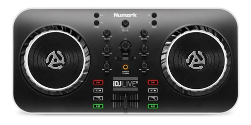 Controlador DJ Numark iDJ Live II negro y blanco