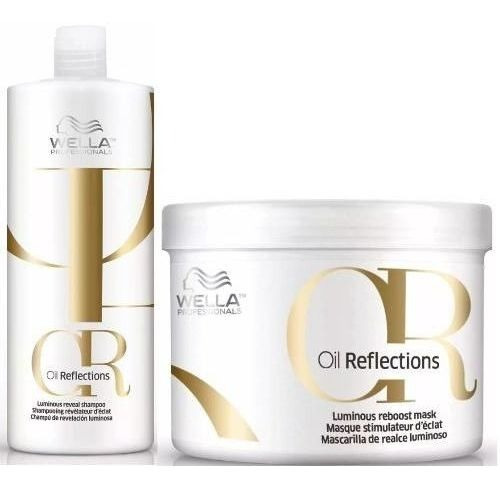 Wella Kit Oil Reflections Shampoo 1000ml + Mascara 500ml