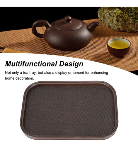 Bandeja Para Servir Té, Madera De Bambú, Gran Espacio, Japon