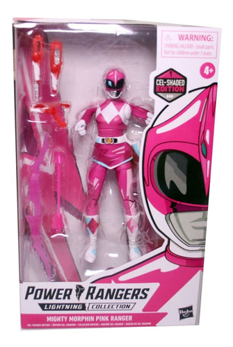 Boneco Power Rangers Rosa Lightning Collection Cel Shaded