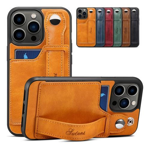 Tarjetas Solt Cartera Mu?equera Funda De Cuero Para iPhone 1