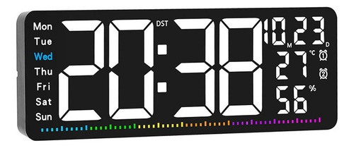 Reloj De Pared Digital, Con Decoración De Visualización De