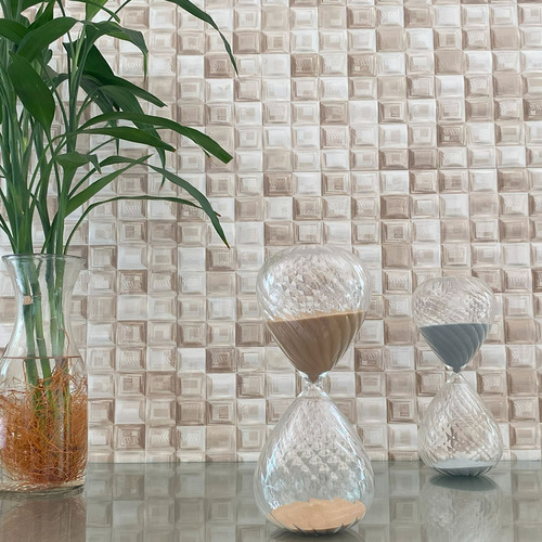 Ampulheta Decorativa 1 Hora Enfeitar Ou Cronometrar Trabalho Cor Terracota Areia 60 Minutos