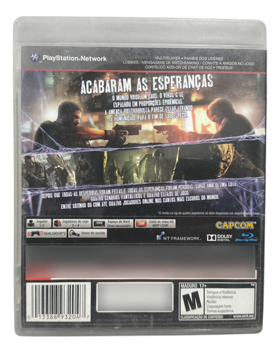 Jogo Seminovo Resident Evil 6 Ps3 (Recondicionado)