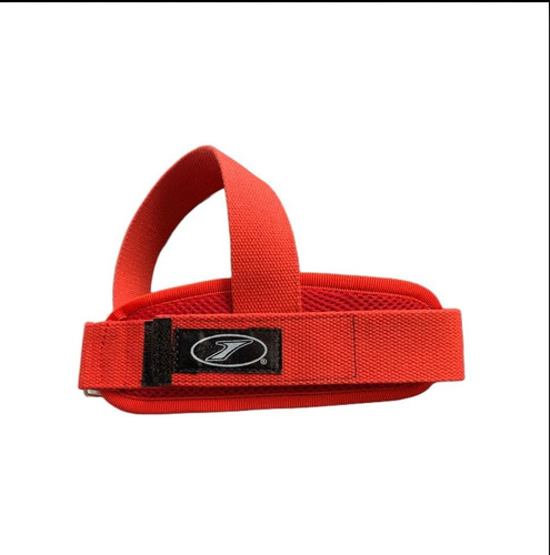 Straps Con Muñequera Para Pesas, Algodón, Gym, Crossfit, Color Rojo