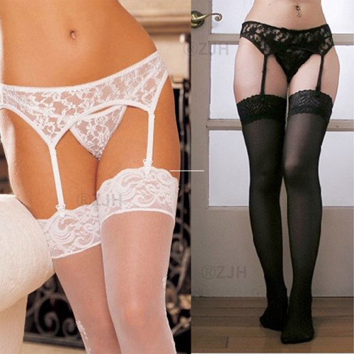 Imagen 7 de 9 de Lencería Sexy Portaligas + Medias Antidesliz + Bragas