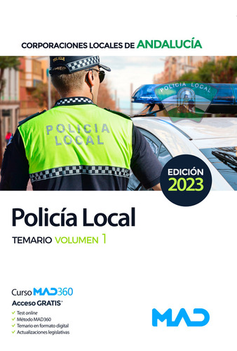 Libro Policia Local De Andalucia Temario Volumen 1 - 7 Ed...