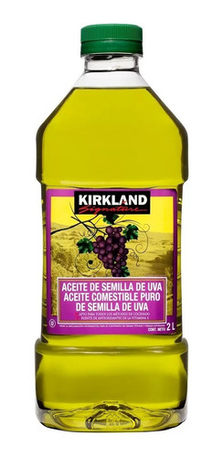 Imagen 1 de 3 de Aceite De Semilla De Uva Comestible 2 Litros Kirkland Se