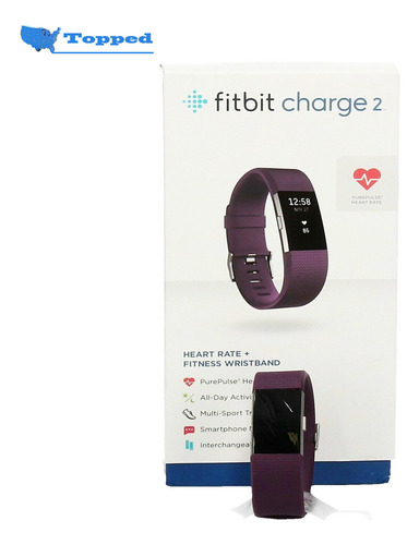 New Fitbit Charge 2 Hr Fitness Activity Tracker- Purple  Ppw