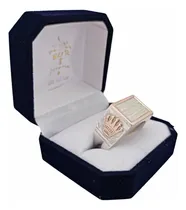 Comprar Anillo Sello Iniciales Hombre-caballero Coronas Plata Y Oro