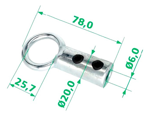 Kit Cabo De Aço 1/8 Com Terminal E Bolinha Para Academia 50m
