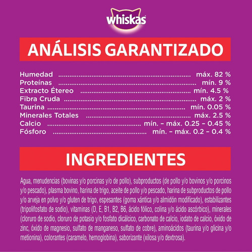 Whiskas Alimento Húmedo Gatitos Carne Salsa Sobre 12un