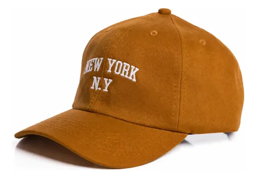 Boné New York Ny Fitão Aba Curva Blogueira Strapback Unissex