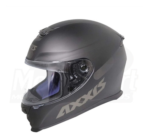 Capacete Axxis Eagle Solid Preto Cinza Fosco Com Nota