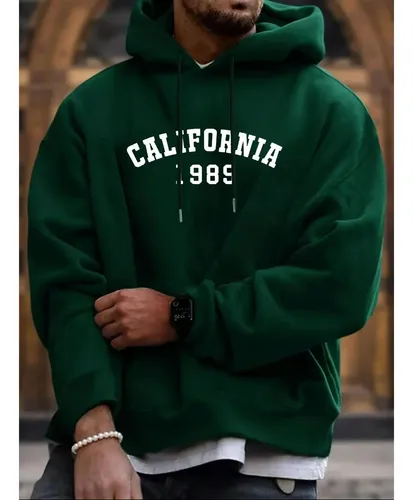 Sudadera Tipo Hoodie California 1989 Para Hombre