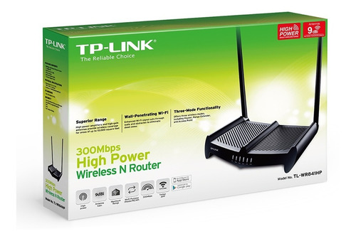 Router Tp-link 841hp Wifi 300mbps 9dbi Rompemuros Tl-wr841hp