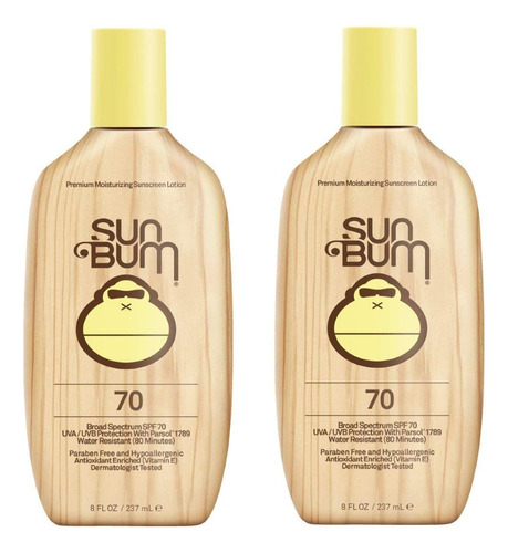 Sun Bum Locion De Proteccion Solar Spf 70 Original | Vegano 