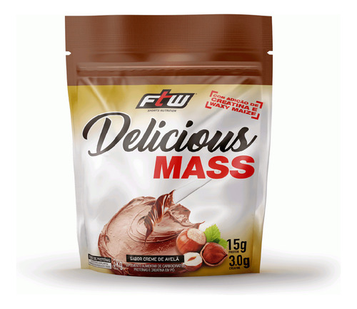 Delicious Mass (3kg) - Sabor: Creme De Avelã Creme De Avelã