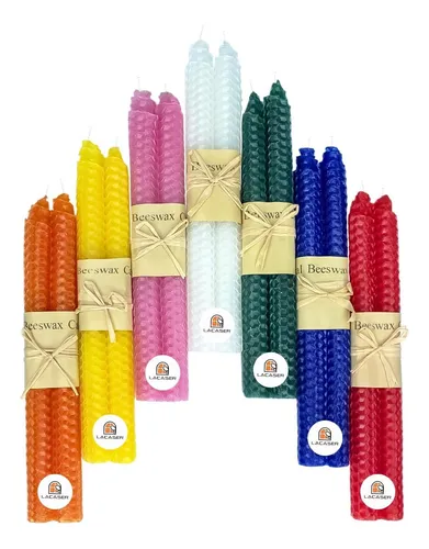 Lacaser Natural Beeswax Caper Caper Bulk, Candelabros De En