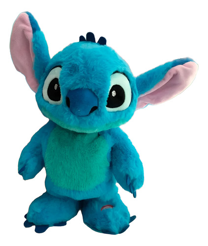 Muñeco Peluche Stich Con Movimiento Baila Camina 3 Sonidos Azul