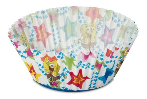 *capacillos Bob Esponja Estrellas Panquecito Cupcake Fondant