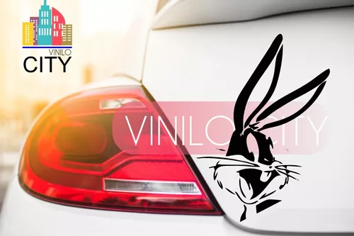  Vinilo adhesivo para parabrisas de coche, diseño de conejo Bad  Rabbit : Automotriz