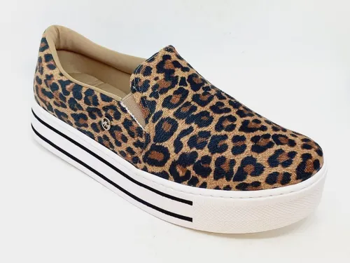 Slip on flatform onça 2025