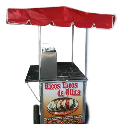 Carrito Para Tacos De Guisado De 1.20 Mts