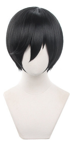 Blue Lock Itoshi Rin Halloween Cosplay Peluca Corto Pelo