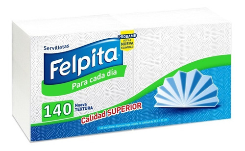 Servilletas Felpita Superior Hoja Simple 140u