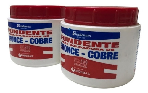 Fundente Para Soldadura Varilla Bronce-cobre 250gr Fundemax