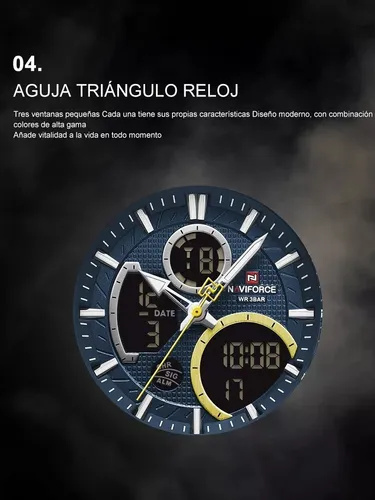 Reloj Naviforce Hombre 9182 Chronómetro Acero Inoxidable
