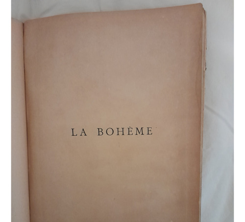 Partitura P.pianoforte La Boheme. G. Puccini.2°edición, 1896