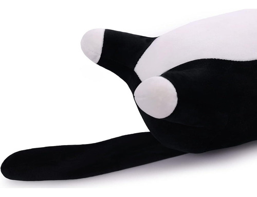 Almohada De Gato De Peluche Miaohaha 50cm Suave Y Abrazable
