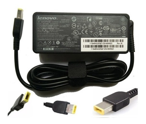 Imagen 2 de 3 de Cargador Lenovo 20v 2.25a Usb Punta Cuadrada G50-45 45w Nuev