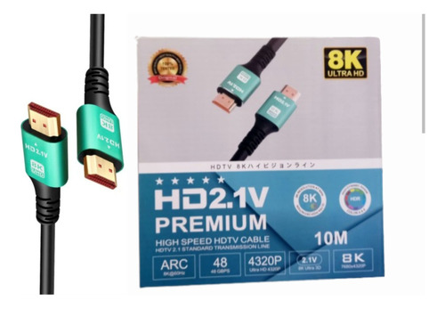 Cable Hdmi A Hdmi 8k Version 2.1 De 10mts