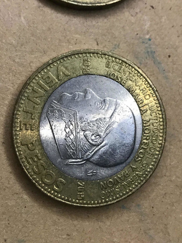 Imagen 1 de 2 de Moneda De 20 Pesos José Maria Morelos Y Pavón 1815/2015