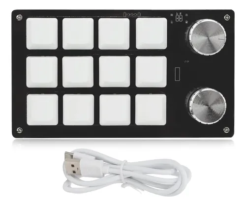 comprar Teclado Mecánico Programable Con Una Mano, 12 Teclas Rgb Key
