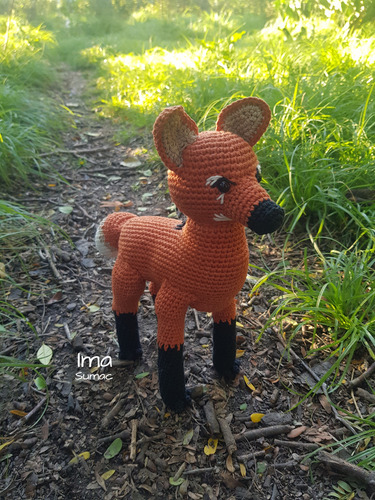 Aguará Guazú Amigurumi Crochet Artesanal Animales Autoctonos