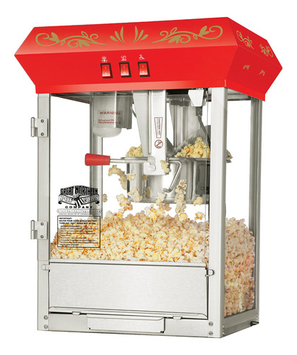 Máquina Palomitera Popcorn Popper 8 Onzas Color Rojo