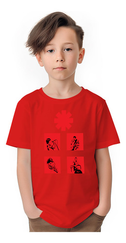 Polera Niños Red Hot Chili Peppers Sqr Rock Algodon Wiwi