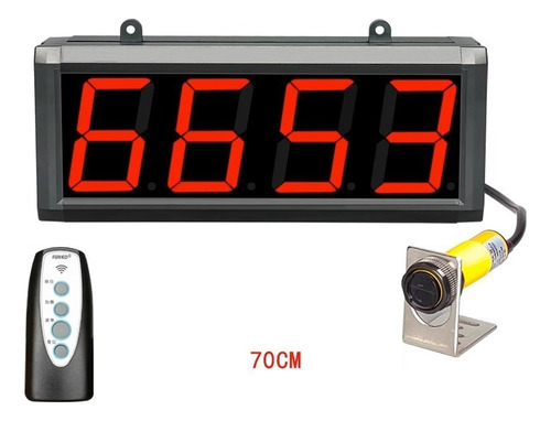 4 Contador Digital Led Rojo Contador Más Menos 70cm