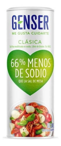 Sal Fina Genser Clasica Salero 300g 66% Menos Sodio Sin Tacc